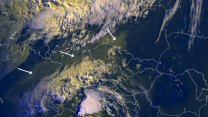 Meteorologové ráno zaznamenali nad Českem kouř z požárů ve Francii a Španělsku
