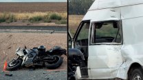 Po srážce s dodávkou na Kladensku se vážně zranil motorkář