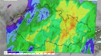 Na východě Česka vydatně zapršelo